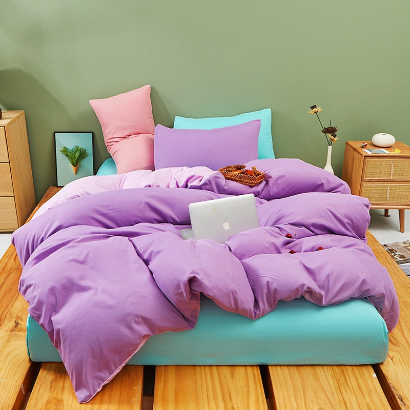 Violet En Mauve Pastel Beddengoed Set