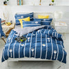 Scandinavisch Beddengoed Set Met Blauwe Strepen