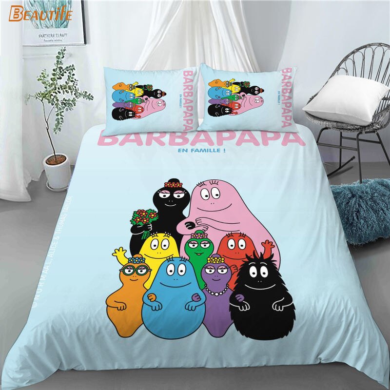 Barbapapa En Zijn Kinderen Dekbedovertrek