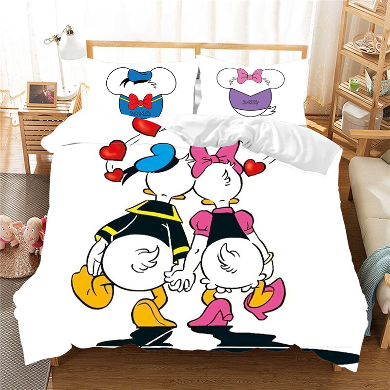 Donald En Daisy Duck Lovers Wit Dekbedovertrek