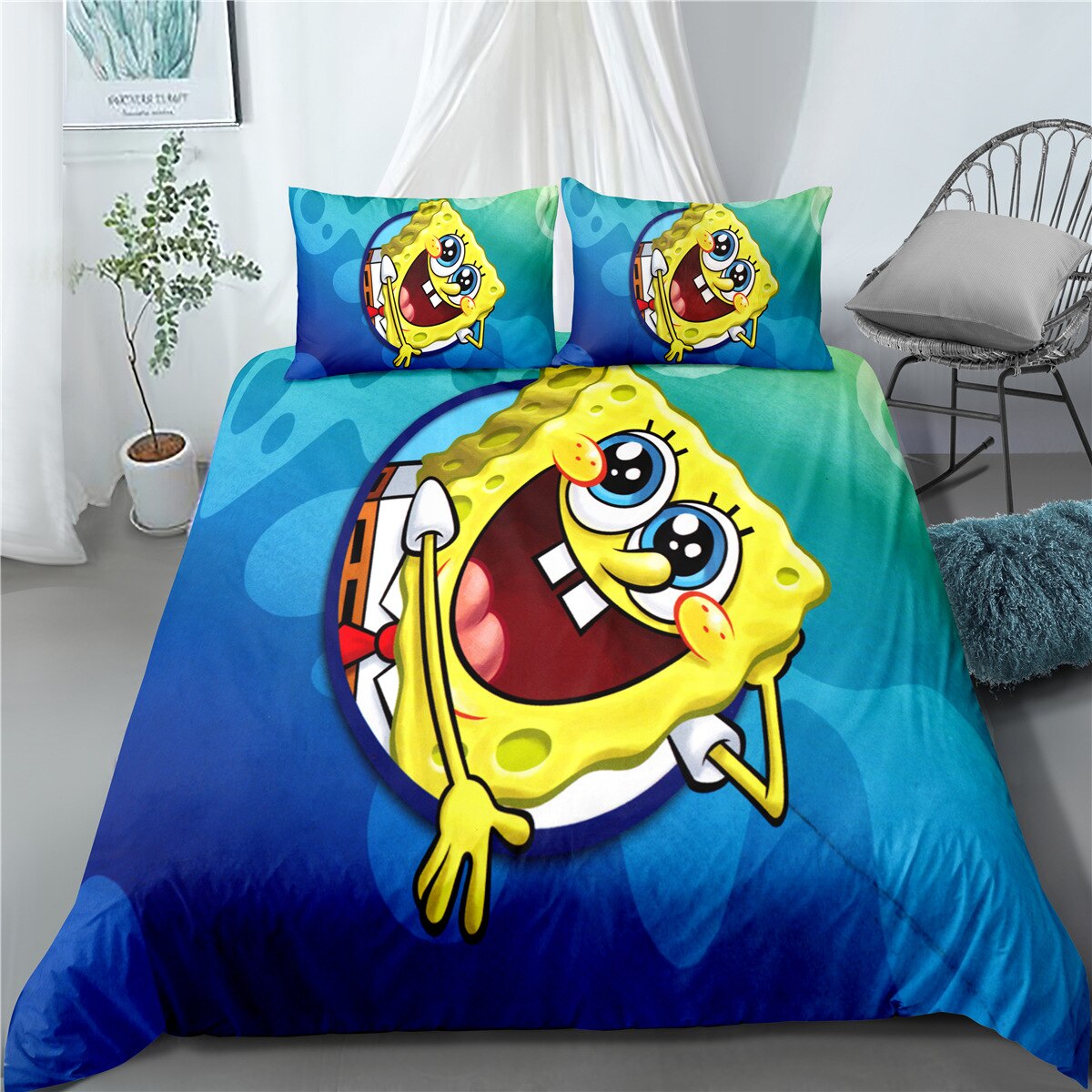 Happy Spongebob Squarepants Dekbedovertrek