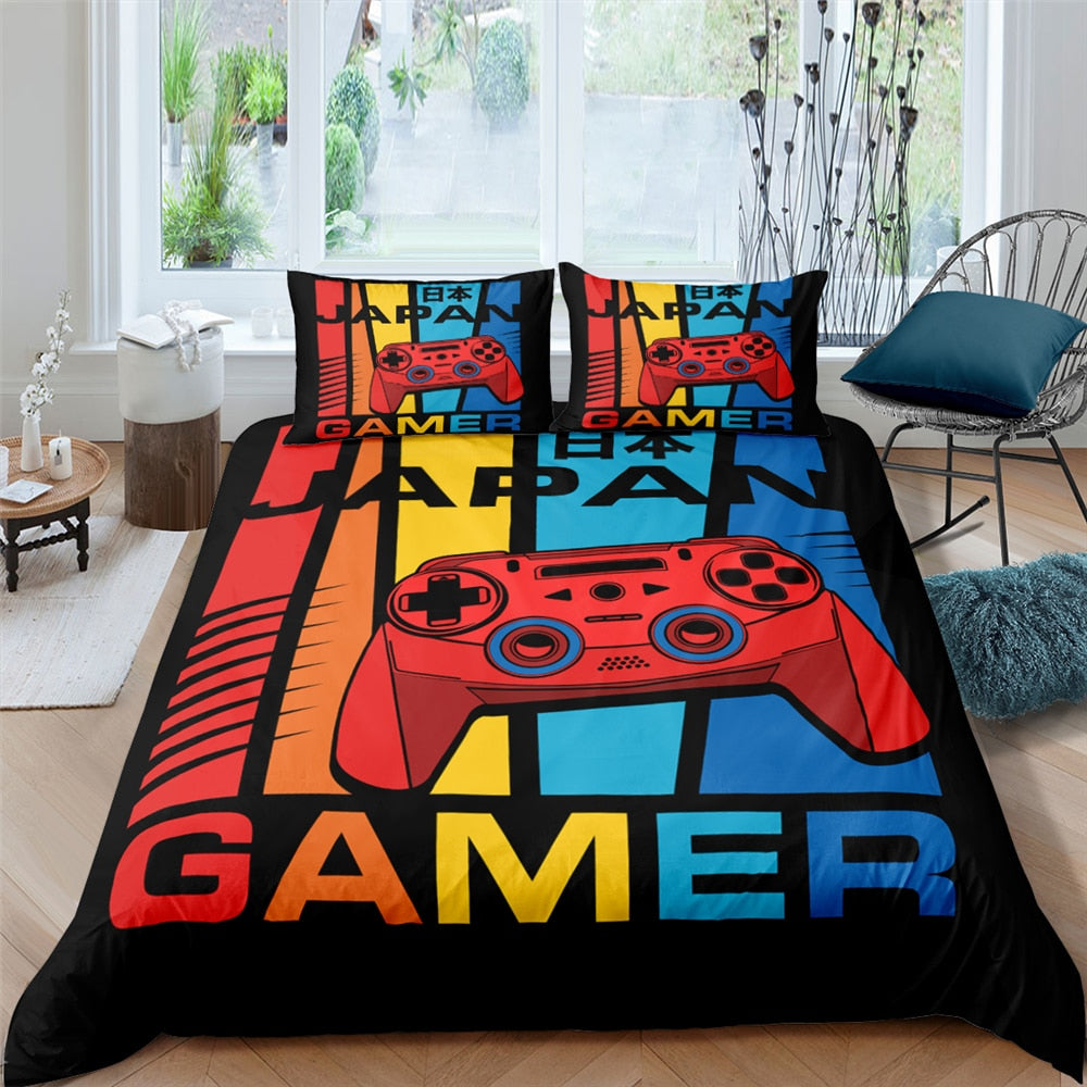 Veelkleurig Gaming Dekbedovertrek