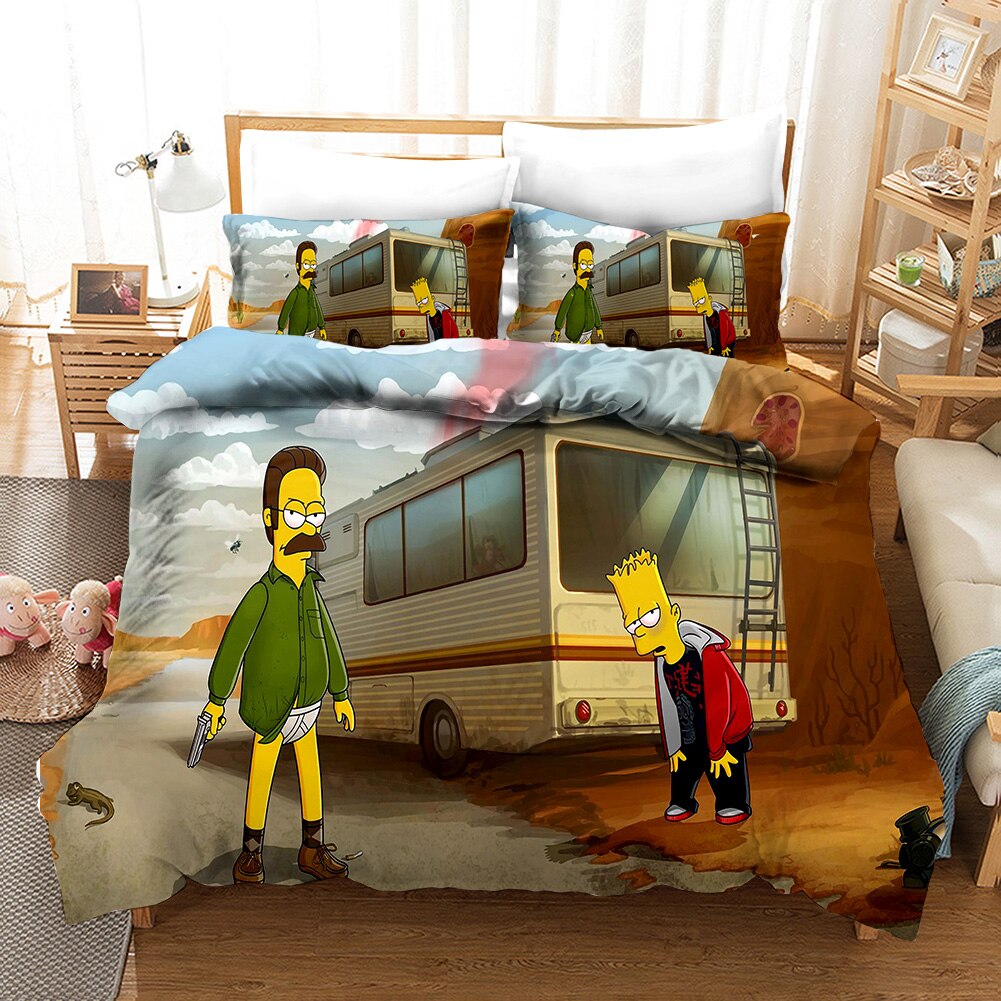 Dekbedovertrek The Simpsons Breaking Bad