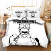 Dekbedovertrek The Simpsons Homer Wit En Zwart