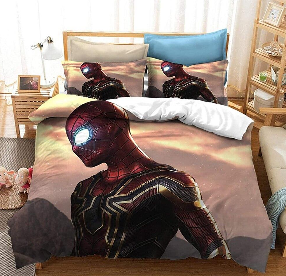 Dekbedovertrek Marvel Spider Man Kostuum Goud