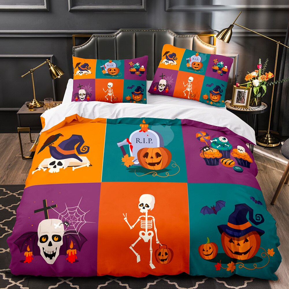 Halloween Veelkleurig Dekbedovertrek