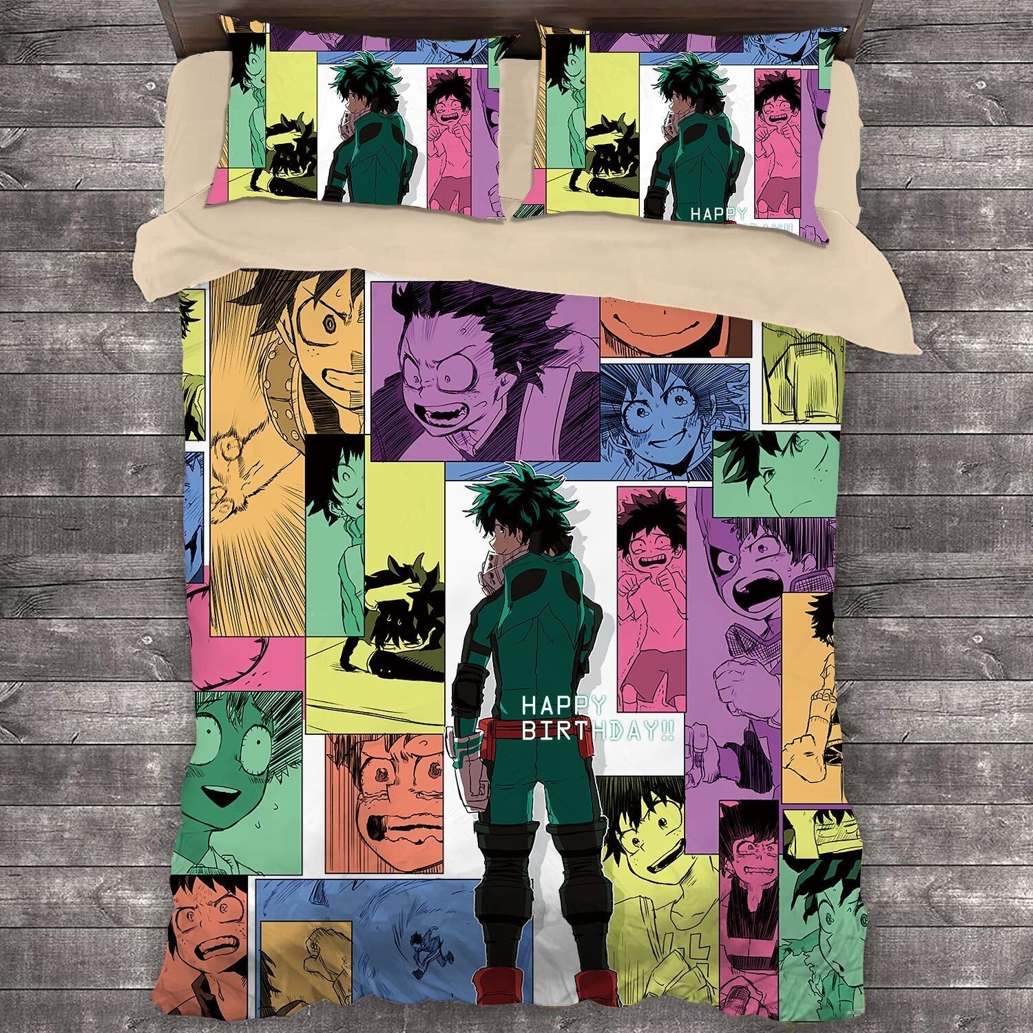 Dekbedovertrek My Hero Academia Characters Veelkleurig