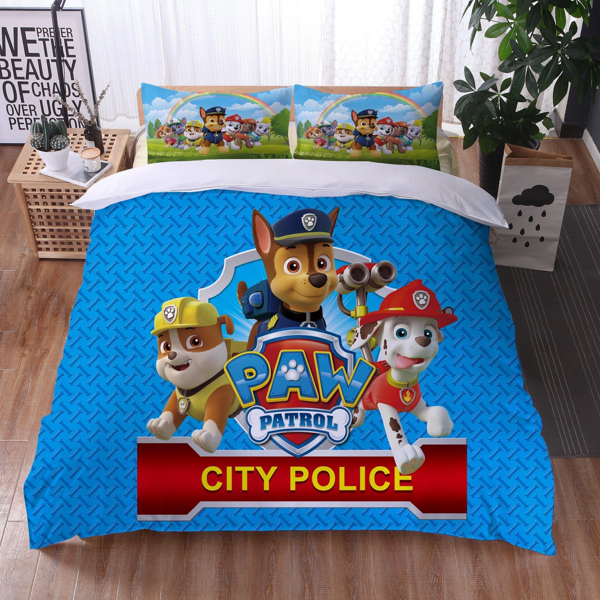 Paw Patrol City Politie Dekbedovertrek