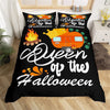 Queen Of The Halloween Zwart Dekbedovertrek