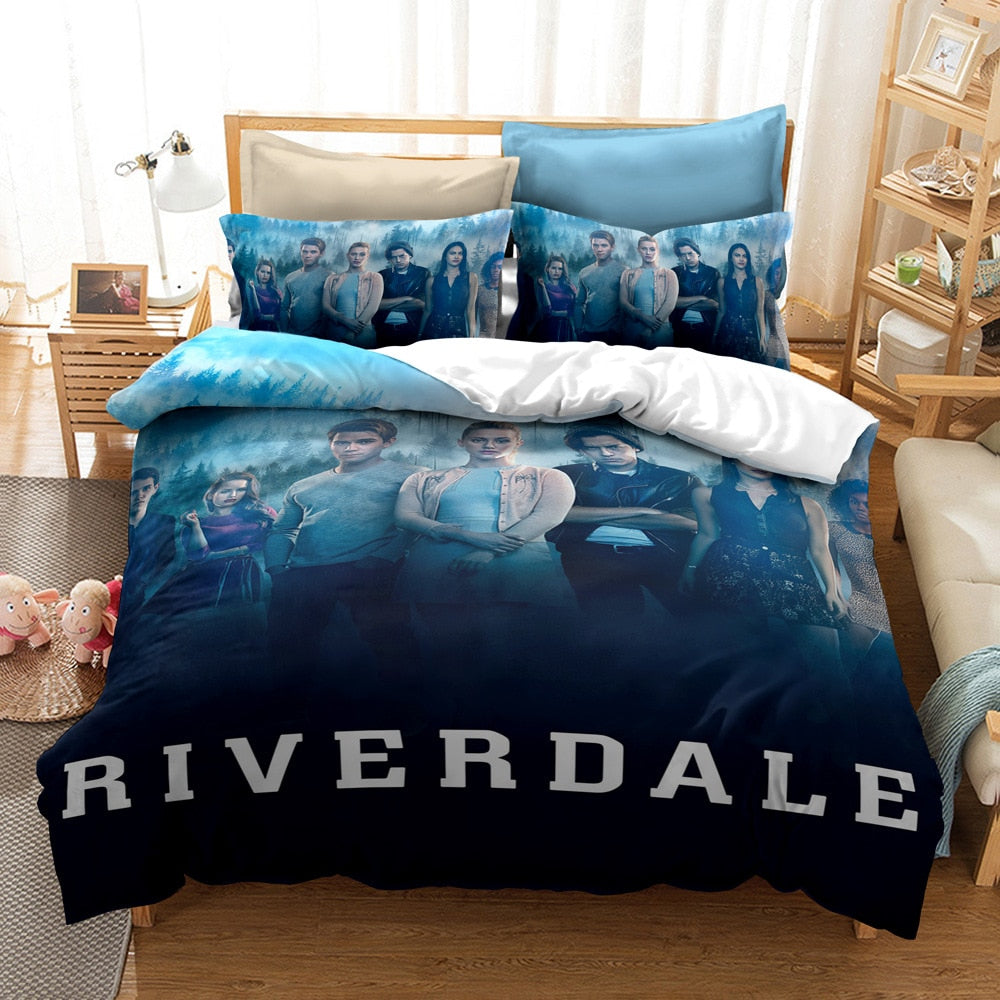 Riverdale Blauw Dekbedovertrek