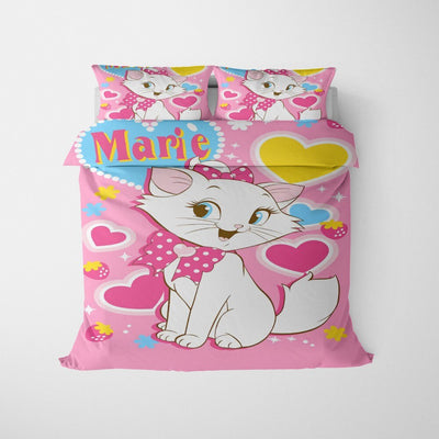 Roze Dekbedovertrek The Aristocats Marie Coeurs