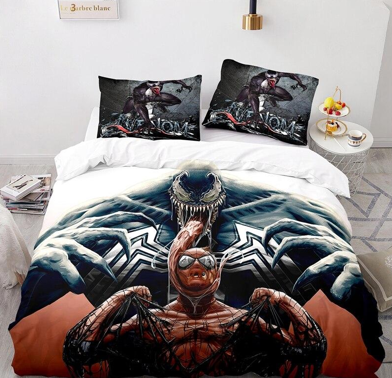 Venom En Spider Man Dekbedovertrek