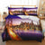 Vintage New York Roze Dekbedovertrek