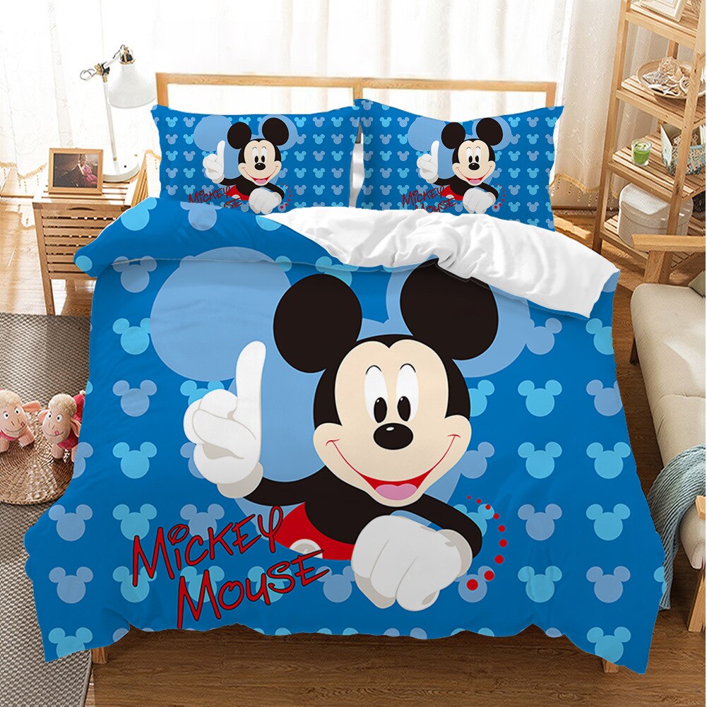 Mickey Mouse Blauw Dekbedovertrek