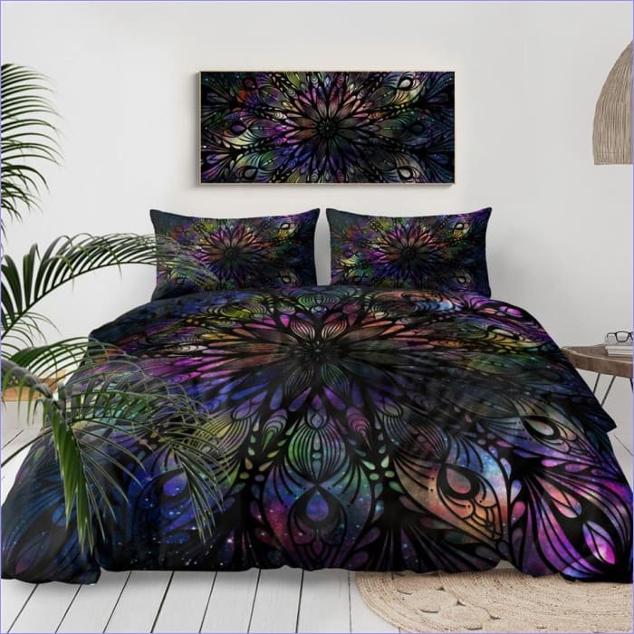 Veelkleurig Kosmisch Boheems Dekbedovertrek