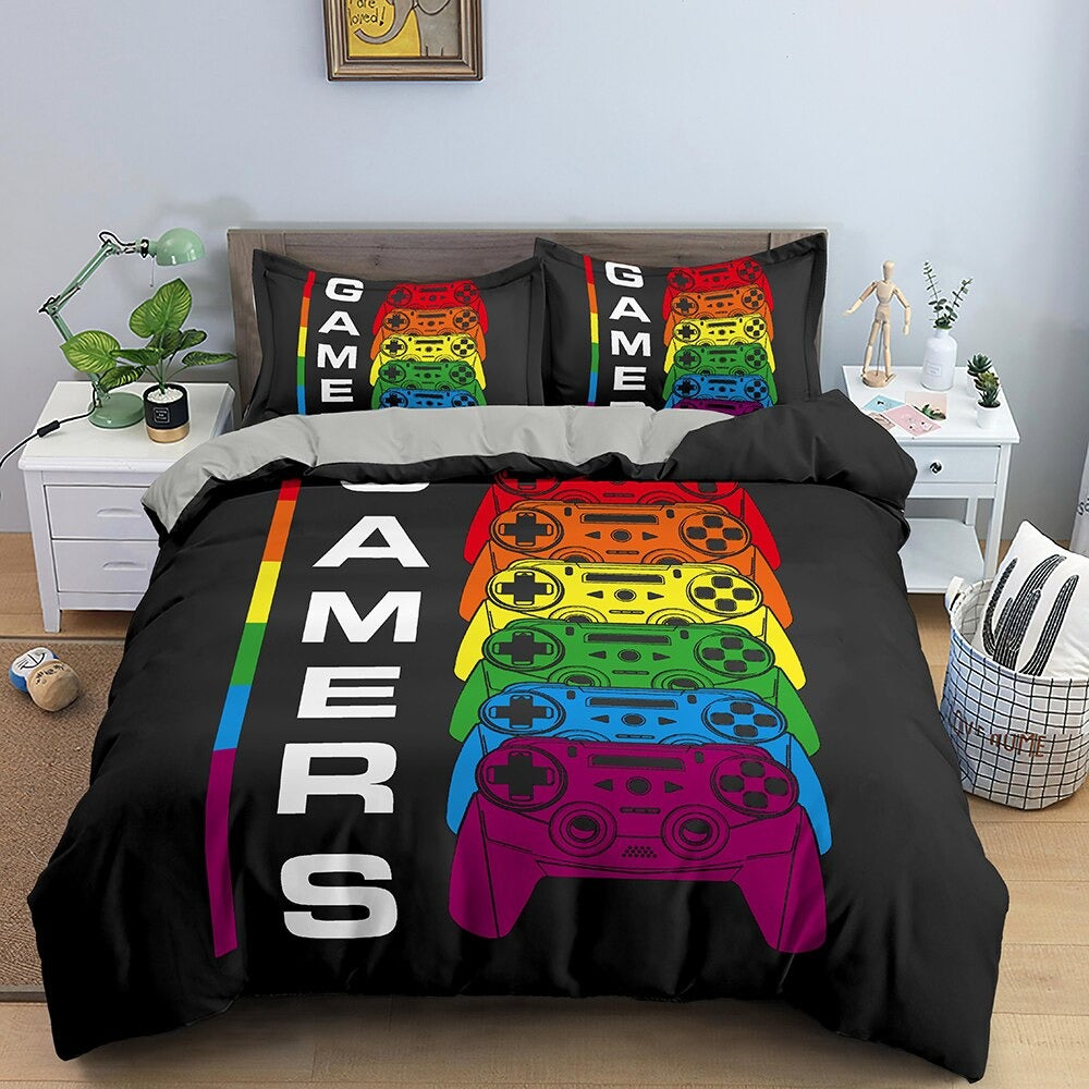 Gamer Dekbedovertrek Multicolor