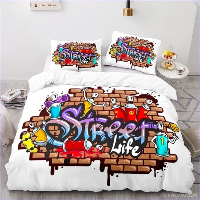 Graffiti Street Life Dekbedovertrek