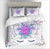 Dekbedovertrek Unicorn Girl Gebloemd Hoorn