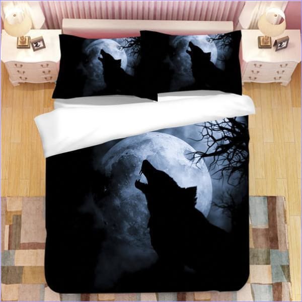 Dekbedovertrek Dark Night Wolf