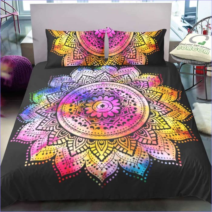 Veelkleurig Mandala Dekbedovertrek