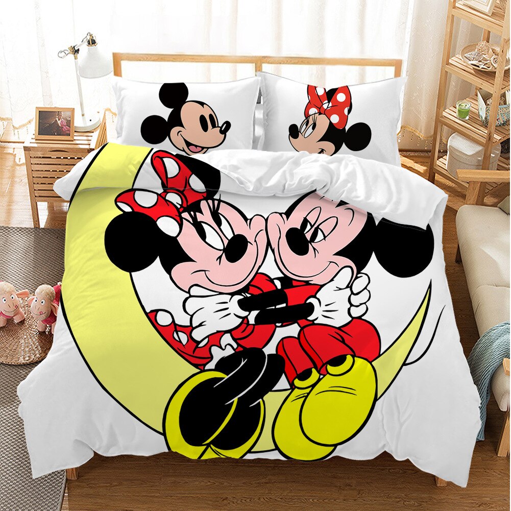 Mickey En Minnie Moon Dekbedovertrek