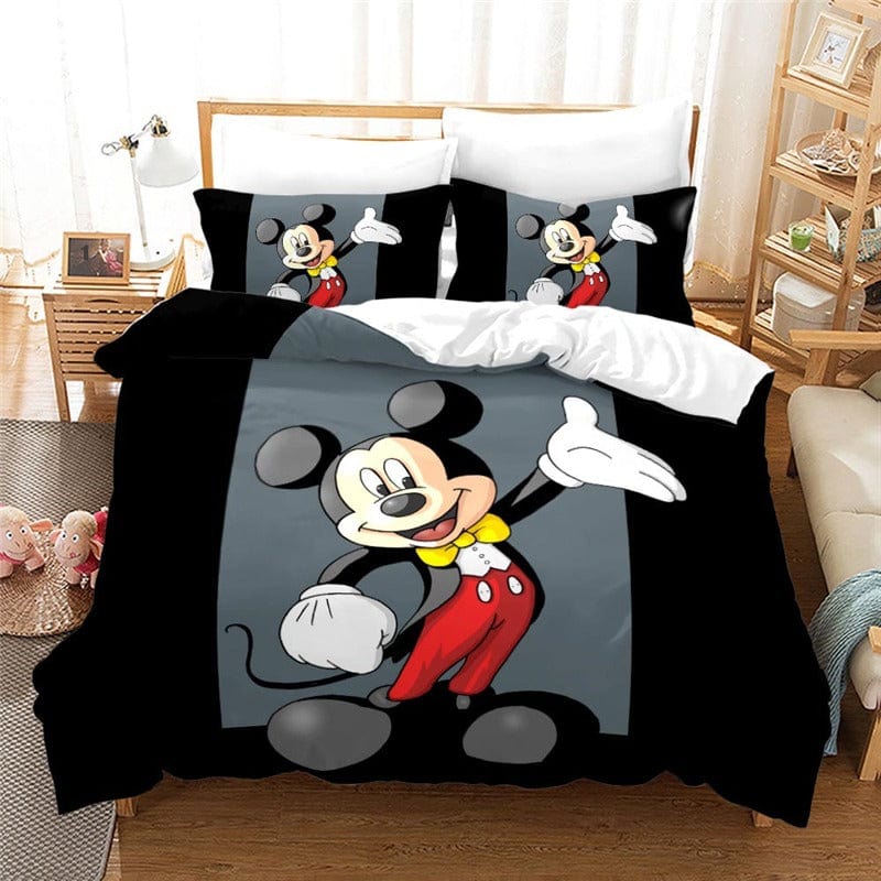 Mickey Mouse Zwart Dekbedovertrek