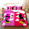 Roze Mickey En Minnie Dekbedovertrek 1 Persoons