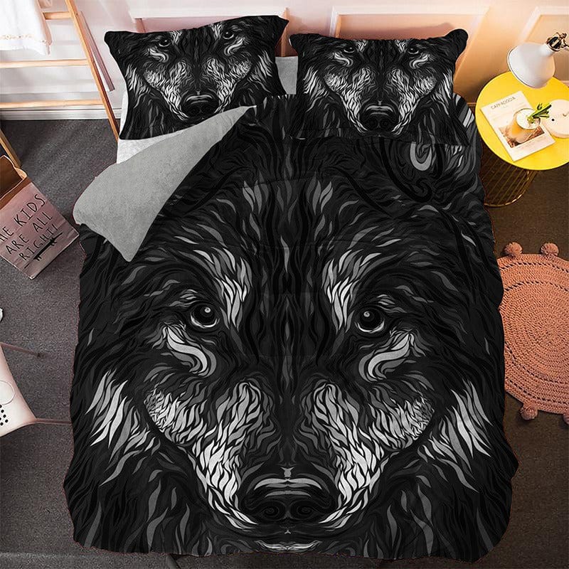 Wolf Hoofd Dekbedovertrek
