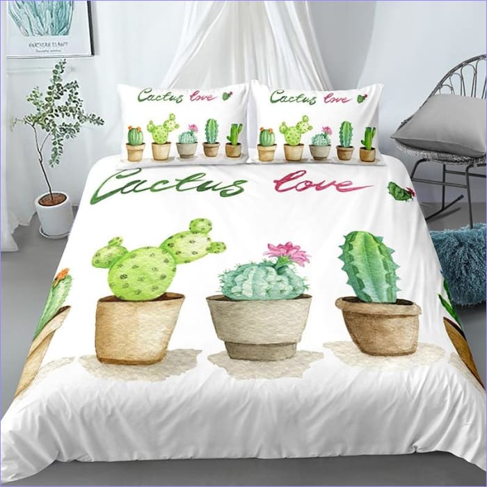 Klein Dekbedovertrek Met Cactussen