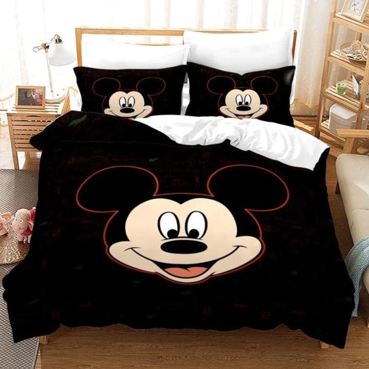 Zwarte Mickey Dekbedovertrekset