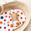 Witte Babydeken Met Veelkleurige Stippen