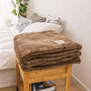 Donkerbruin Plaid Donkerbruin Sprei