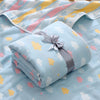 Blauwe Babydeken Met Veelkleurige Wolken